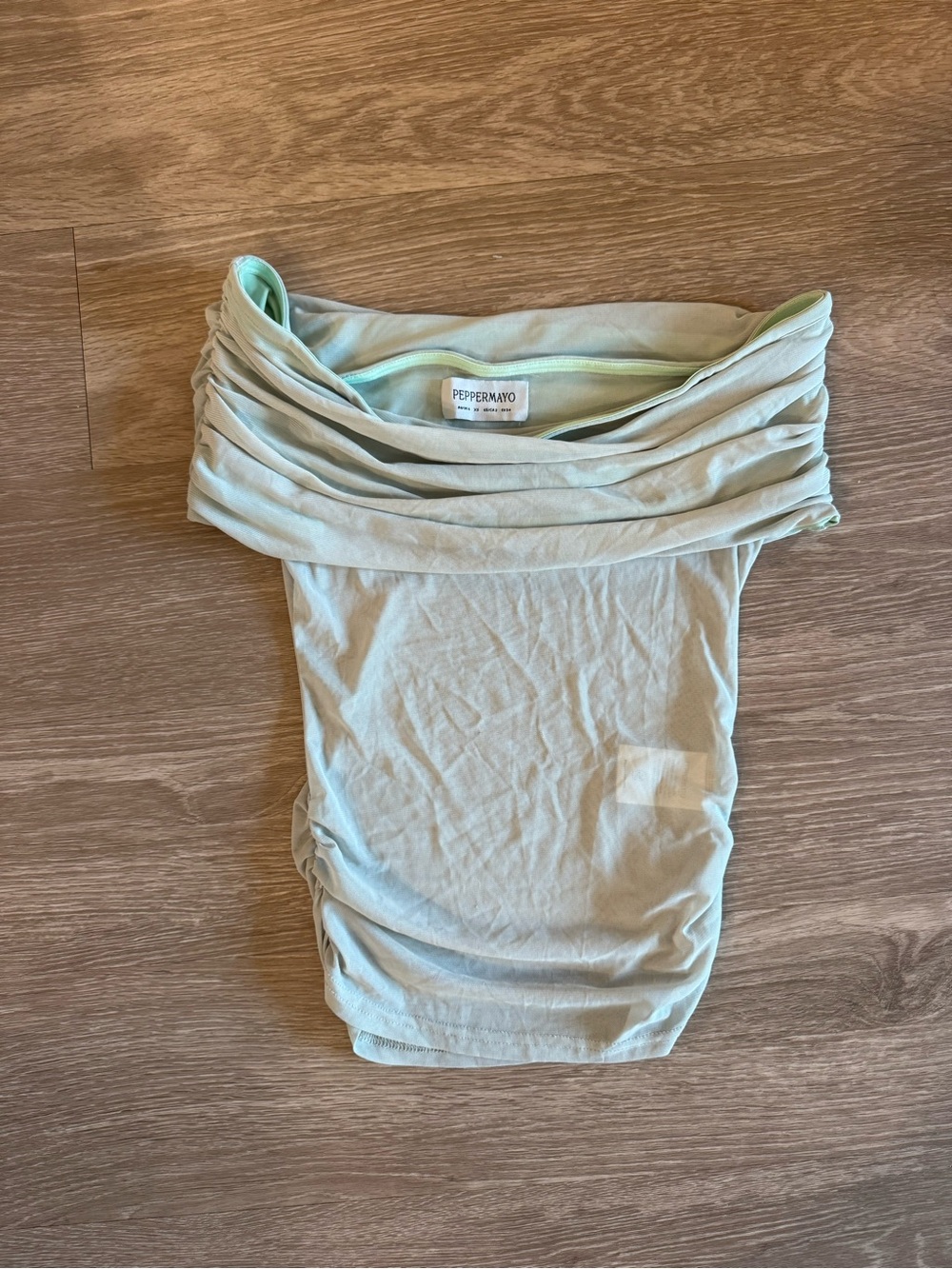 Peppermayo Light Sage Green Midi Skirt